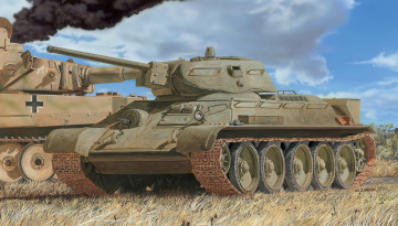 Картинка рисованное армия танк