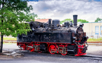 Картинка техника паровозы паровоз рельсы дорога железная