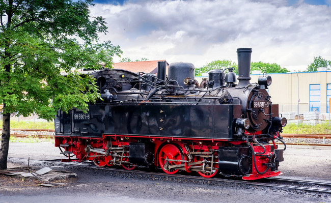 Обои картинки фото техника, паровозы, паровоз, рельсы, дорога, железная