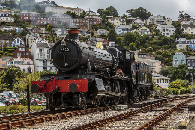 Обои картинки фото техника, паровозы, паровоз, рельсы, дорога, железная