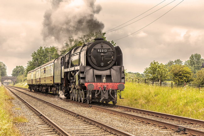 Обои картинки фото техника, паровозы, паровоз, рельсы, дорога, железная