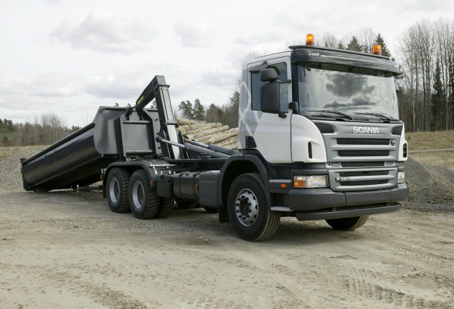Обои картинки фото автомобили, scania , выставка, улица, p380, scania
