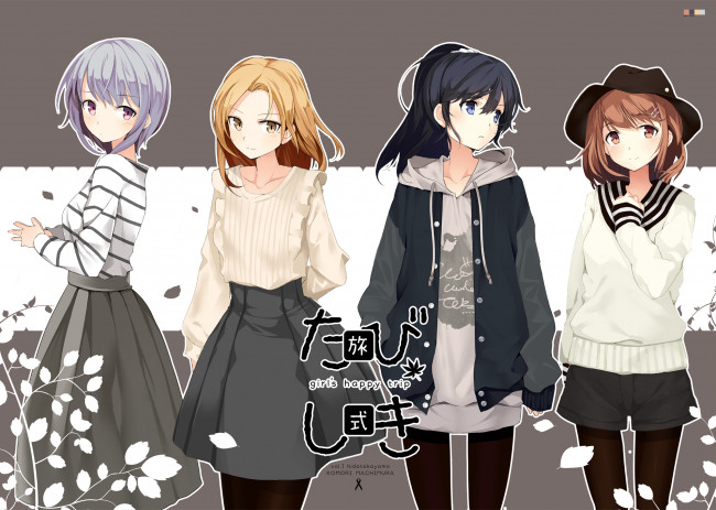 Обои картинки фото аниме, unknown,  другое, девушки, арт, tetsu, countryside