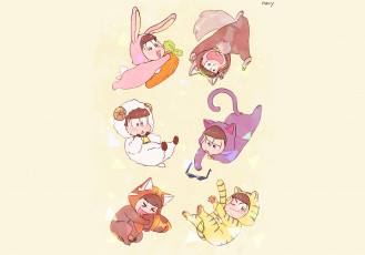 Картинка аниме osomatsu-san мальчики