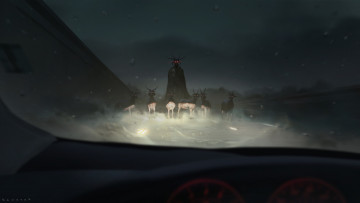 Картинка фэнтези демоны машина демон салон