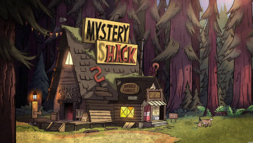Картинка мультфильмы gravity+falls gravity falls хижина чудес лес