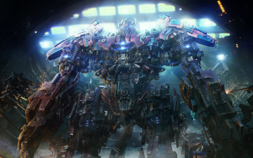 Картинка фэнтези роботы +киборги +механизмы fire bot автобот робот арт фантастика