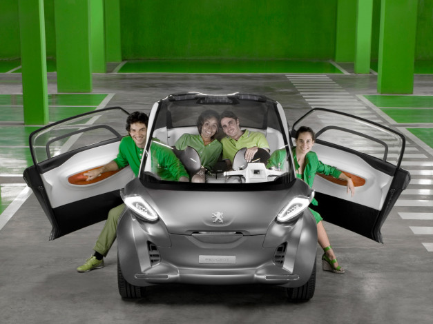 Обои картинки фото peugeot bb1 concept 2009, автомобили, выставки и уличные фото, 2009, concept, bb1, peugeot