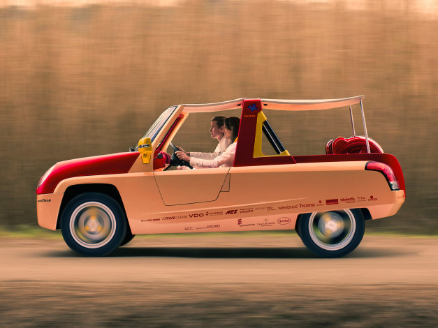 Обои картинки фото rinspeed bamboo concept 2011, автомобили, выставки и уличные фото, 2011, rinspeed, bamboo, concept