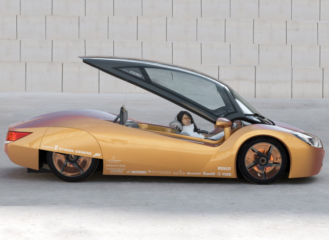 Обои картинки фото rinspeed ichange concept 2009, автомобили, -авто с девушками, 2009, concept, ichange, rinspeed