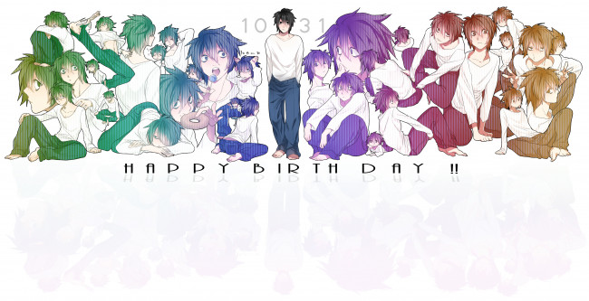 Обои картинки фото аниме, death note, l-lawliet