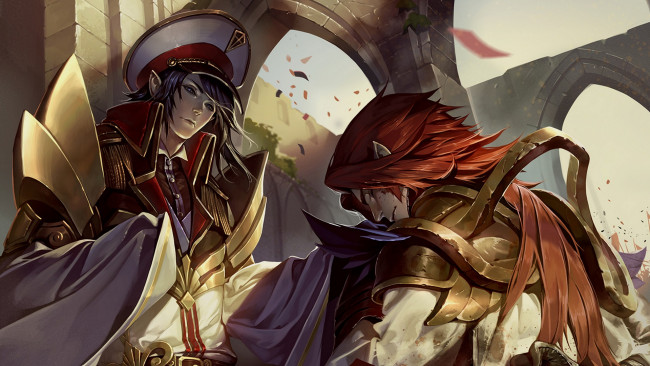 Обои картинки фото фэнтези, эльфы, парни