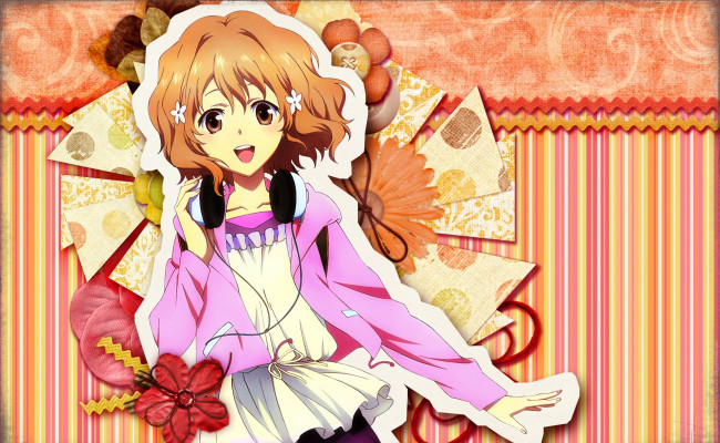 Обои картинки фото аниме, hana-saku iroha, девушка, взгляд, фон