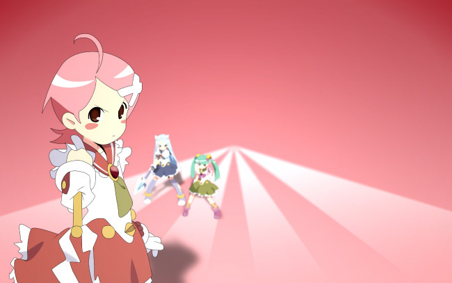 Обои картинки фото аниме, sayonara zetsubo sensei, девушка, взгляд, фон