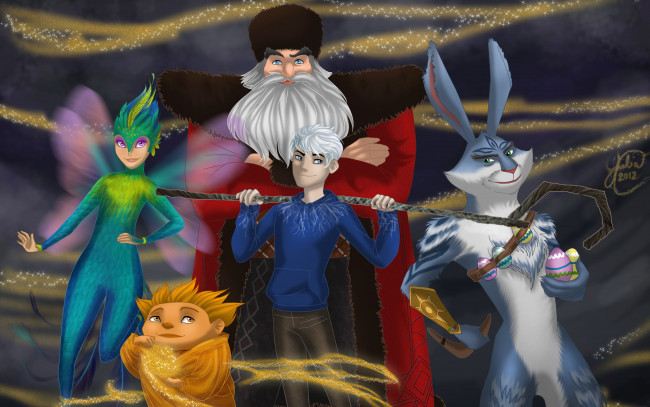 Обои картинки фото мультфильмы, rise of the guardians, персонажи