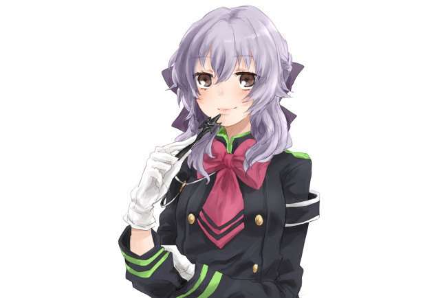 Обои картинки фото аниме, owari no seraph, hiiragi, shinoa