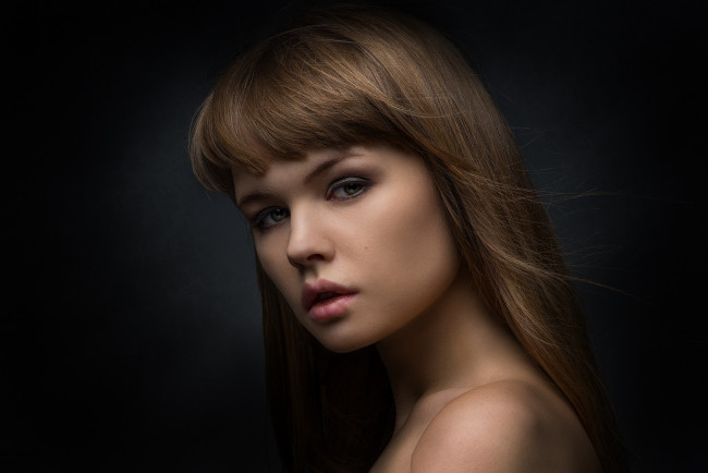 Обои картинки фото девушки, -unsort , лица,  портреты, взгляд, лицо