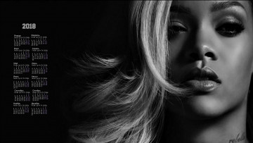 Картинка rihanna календари знаменитости певица 2018 женщина