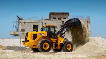 обоя техника, фронтальные погрузчики, jcb
