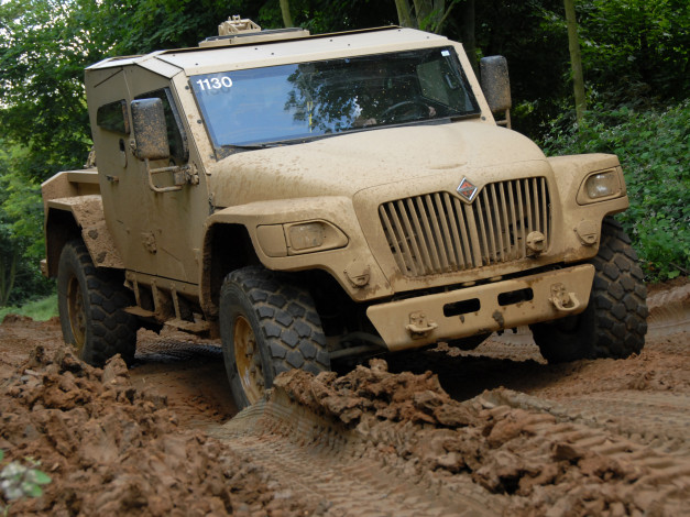 Обои картинки фото international mxt-mva double cab, 2007, техника, военная техника, авто, военная