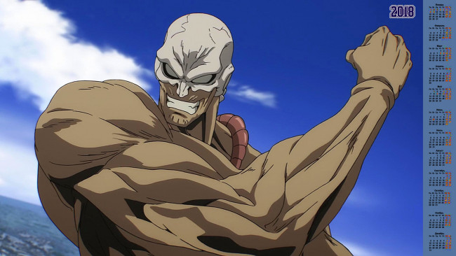 Обои картинки фото календари, аниме, существо, 2018