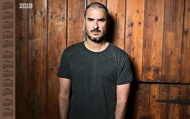 Обои картинки фото zane lowe, календари, знаменитости, музыкант, взгляд, 2018, мужчина