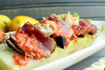 Картинка еда рыбные+блюда +с+морепродуктами тунец