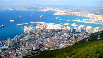 Картинка gibilterra+dalla+rocca города -+панорамы простор