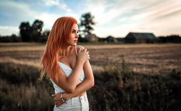 Картинка девушка девушки -unsort+ рыжеволосые+и+другие модель