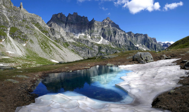 Обои картинки фото природа, горы, простор