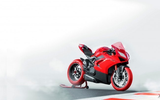 Обои картинки фото 2018 ducati panigale 1299, мотоциклы, ducati, 1299, panigale, итальянские, трек, красный, дукати, супербайки