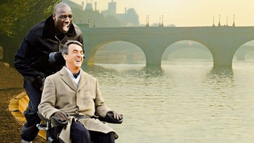 Картинка кино+фильмы 1+1+intouchables смех прогулка дрисс филипп коляска