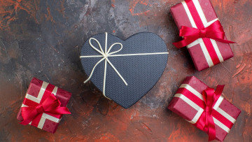 Картинка праздничные подарки+и+коробочки подарки ленты банты