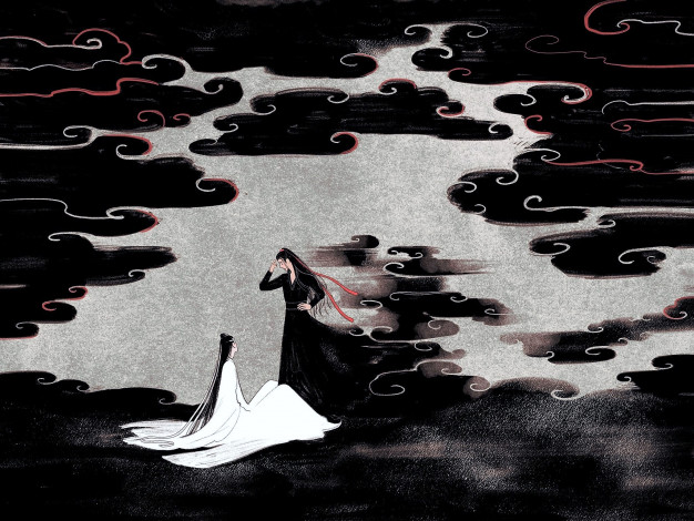 Обои картинки фото аниме, mo dao zu shi, лань, ванцзи, вэй, усянь