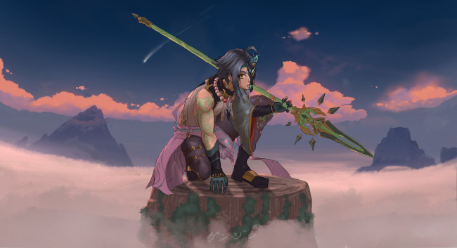 Обои картинки фото аниме, genshin impact, genshin, impact