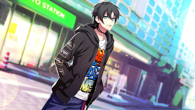 Обои картинки фото аниме, hypnosis mic, гипнотический, микрофон