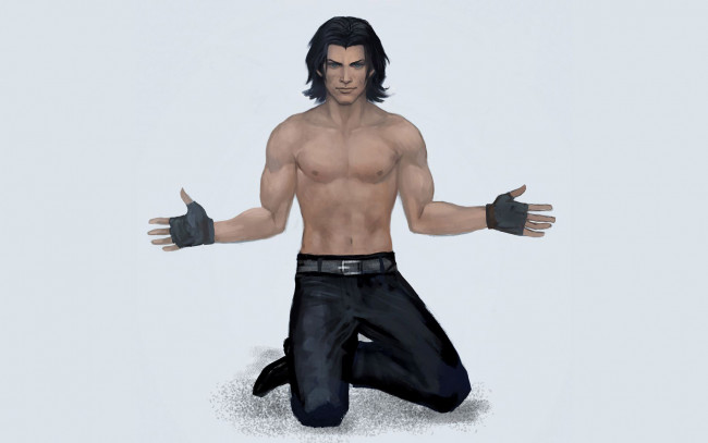 Обои картинки фото рисованное, люди, мужчина, перчатки, брюки