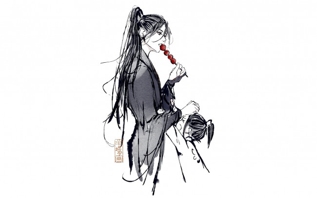 Обои картинки фото сюэ ян, аниме, mo dao zu shi, конфета