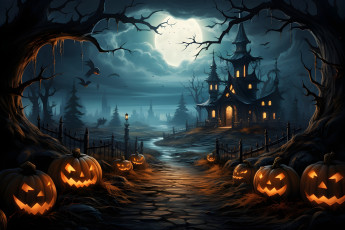 обоя праздничные, хэллоуин