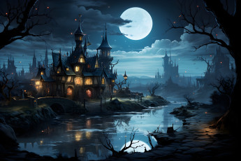 обоя праздничные, хэллоуин