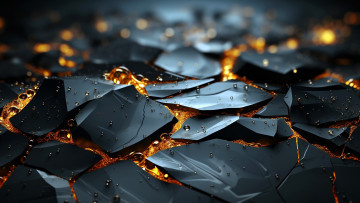 обоя 3д графика, абстракция , abstract, куски, корка, пузыри, жидкость