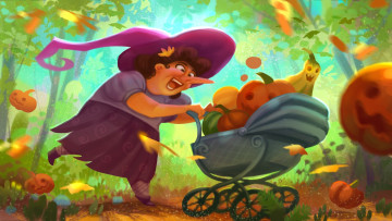 обоя праздничные, хэллоуин