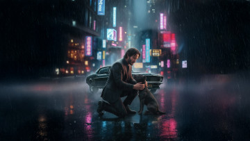 обоя рисованное, кино,  мультфильмы, john, wick