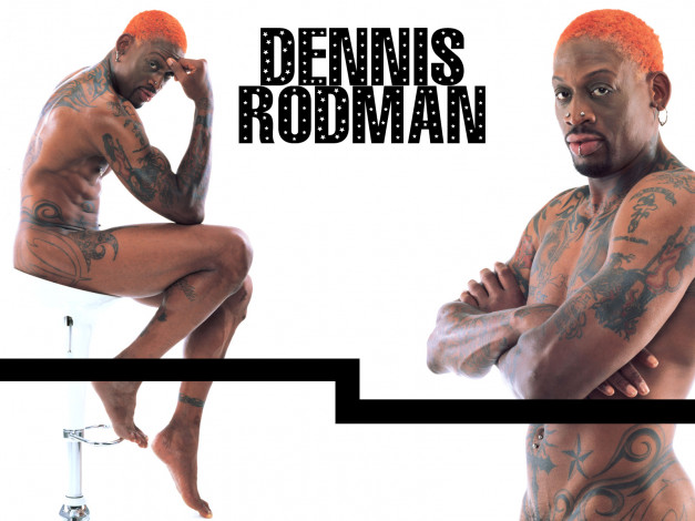 Обои картинки фото мужчины, dennis, rodman