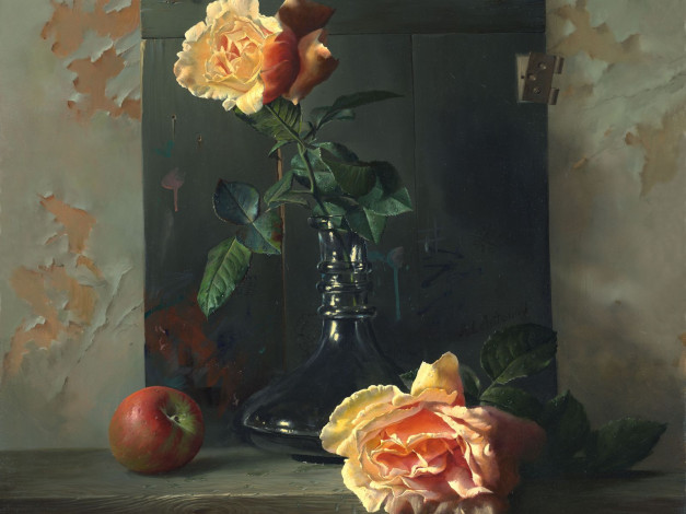 Обои картинки фото рисованные, цветы