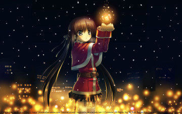 Картинка аниме merry chrismas winter