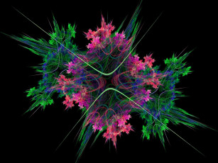 Картинка 3д графика fractal фракталы фон тёмный узор абстракция