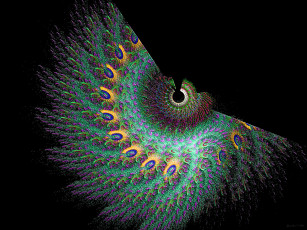 Картинка 3д графика fractal фракталы тёмный узор абстракция фон