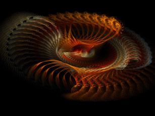 Картинка 3д графика fractal фракталы узор фон тёмный абстракция