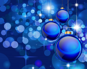 Картинка праздничные векторная графика новый год шарики блики